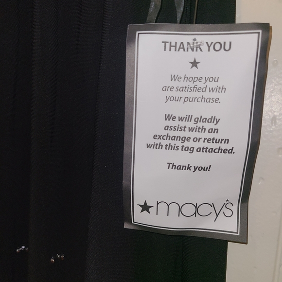 MSK Black Midi Dress with Silver Accents - Picture 3 of 5